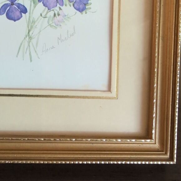 Anna Macleod Floral Bouquet Water Color Framed Art Picture - Picture 9 of 13